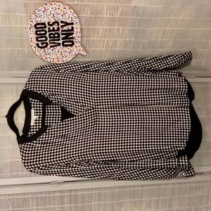 danielrainn black & white tunic new without tags